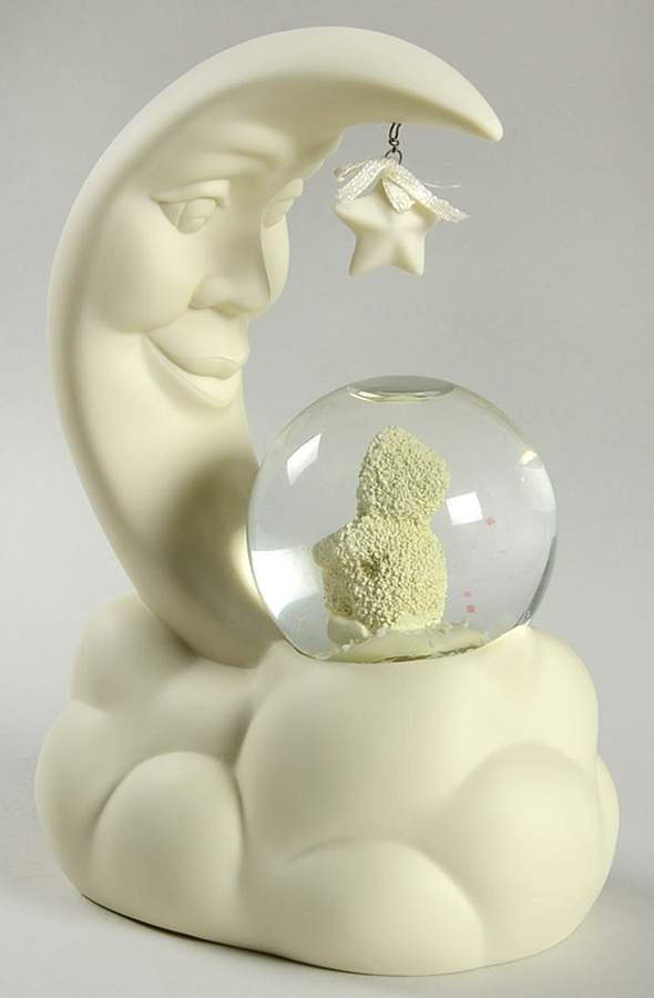 Snowbabies Waterglobe In The Light Of The Moon-Lighted - Boxed by Department 56-1