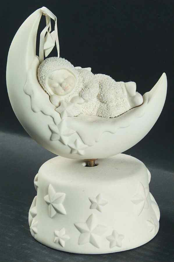Snowbabies Music Boxes I'm So Sleepy - Brahms Lullaby - Boxed by Department 56-1