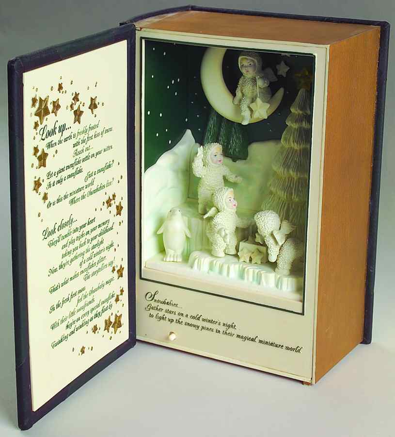 Snowbabies Music Boxes Let It Snow - Animated Book - No Box by Department 56-1