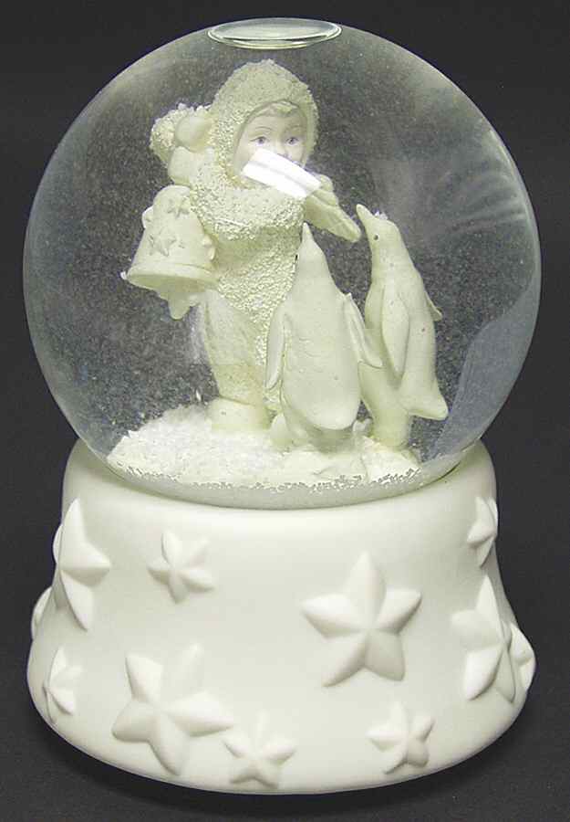 Snowbabies Waterglobe Jingle Bell - No Box by Department 56-1