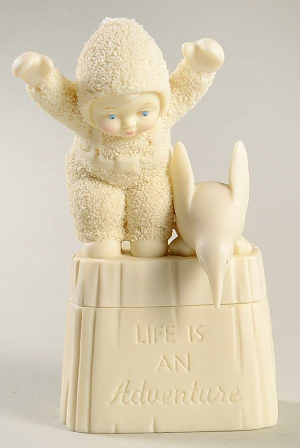 Snowbabies Life Is An Adventure-Sentiment Box - Boxed by Department 56-1