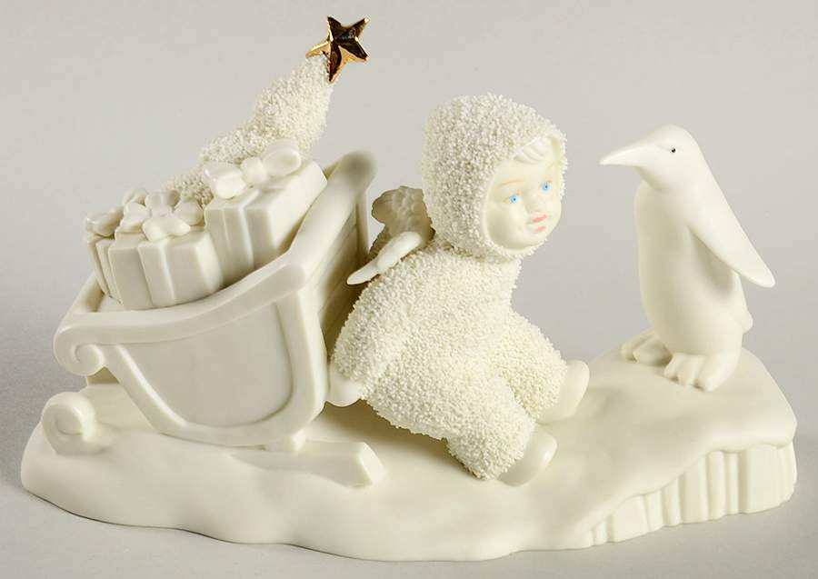 Snowbabies Stuck In The Snow - With Box Bx379 by Department 56-1