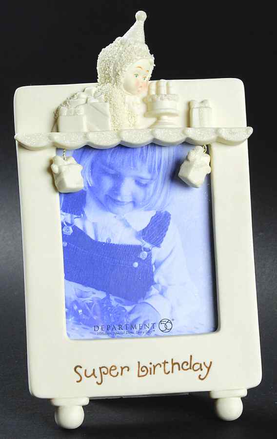 Snowbabies Super Birthday Frame - Boxed by Department 56-1