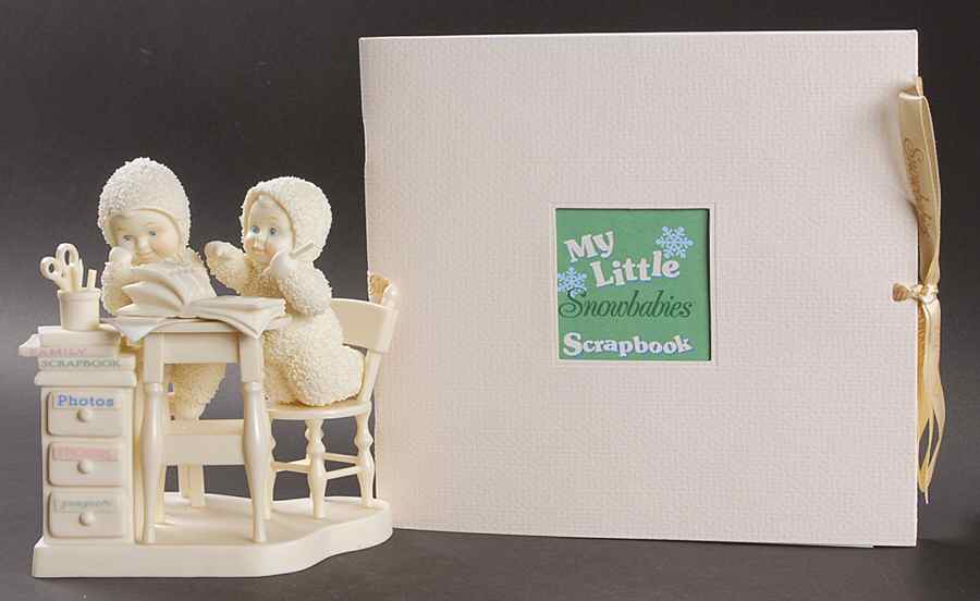 Snowbabies Scrapbook Crazy-Set Of 2 - Boxed by Department 56-1