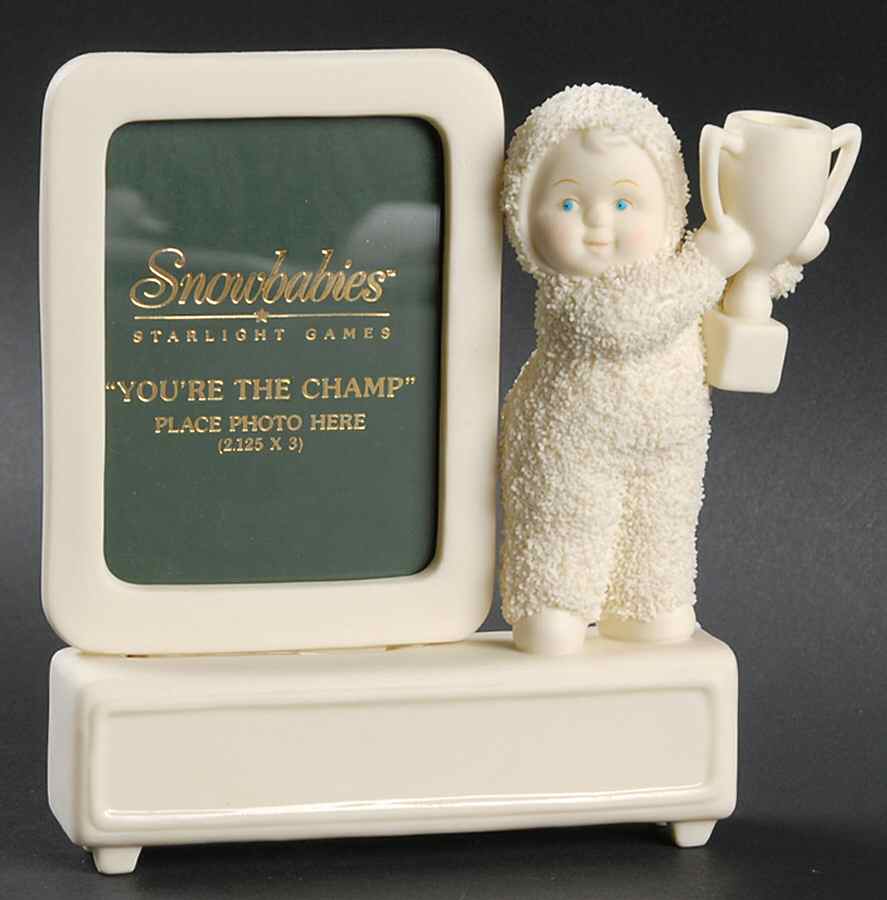 Snowbabies You're The Champ, Frame - No Box by Department 56-1