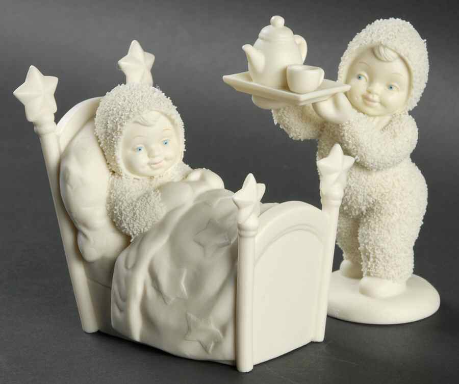 Snowbabies Breakfast In Bed-Set Of 2 - Boxed by Department 56-1