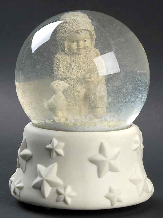 Snowbabies Waterglobe Fishing For Dreams - Boxed by Department 56-1