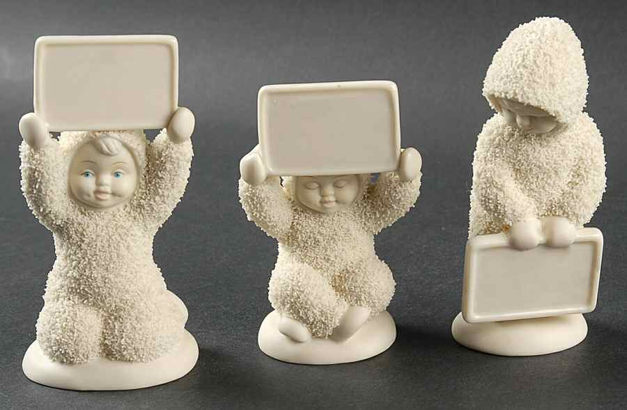 Snowbabies A Message In My Hands - Boxed by Department 56-1