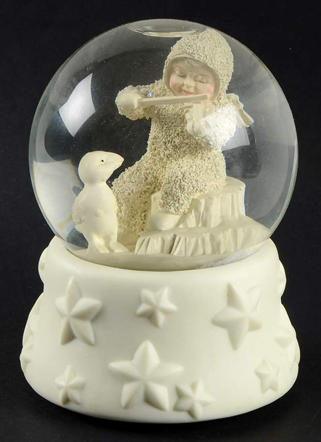 Snowbabies Waterglobe Practice Makes Perfect - With Box by Department 56-1
