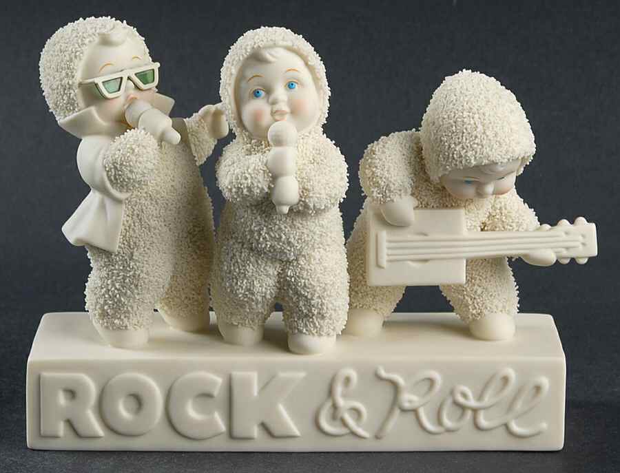 Snowbabies I Love Rock & Roll - Boxed by Department 56-1