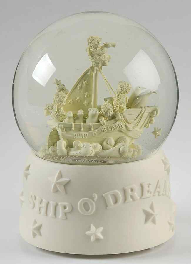 Snowbabies Waterglobe Ship O' Dreams - Boxed by Department 56-1