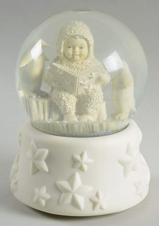 Snowbabies Waterglobe Read Me A Story - Boxed by Department 56-1