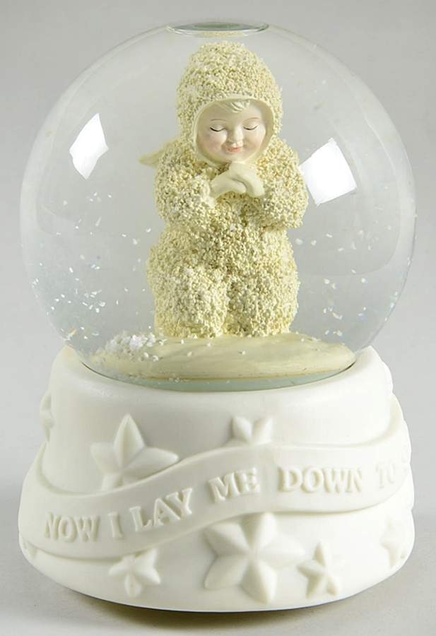 Snowbabies Waterglobe Now I Lay Me Down To Sleep - Boxed by Department 56-1