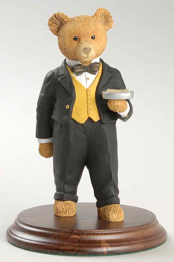The Upstairs Downstairs Bears Barker The Butler - Boxed by Department 56-1