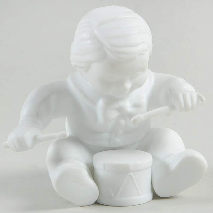 Winter Silhouettes-Porcelain Toddler With Drums - No Box by Department 56-1