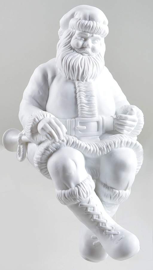 Winter Silhouettes-Porcelain Mantle Santa - Boxed by Department 56-1