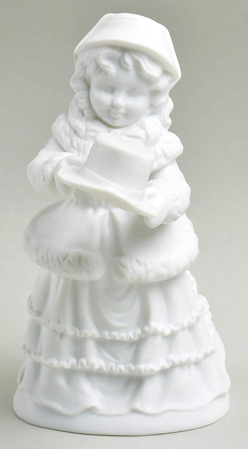 Winter Silhouettes-Porcelain Girl With Hat - No Box 106a by Department 56-1