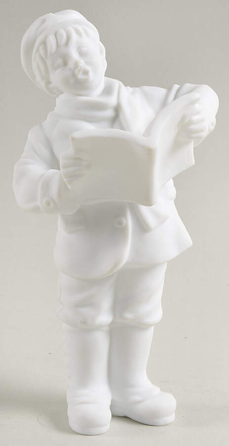 Winter Silhouettes-Porcelain Boy With Music Sheet - No Box 105c by Department 56-1