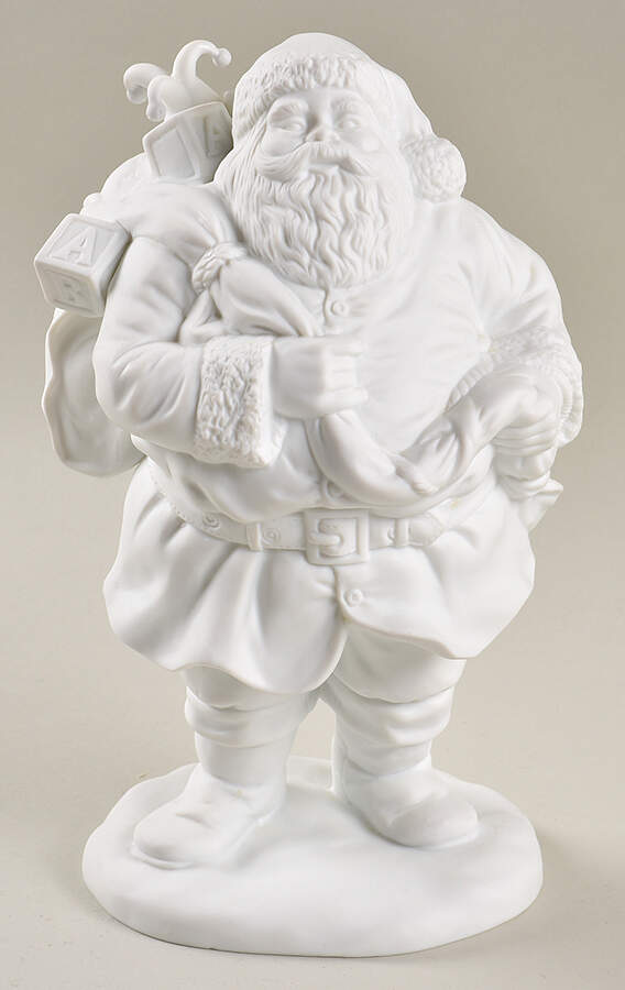 Winter Silhouettes-Porcelain Jolly St Nicholas - With Box by Department 56-1