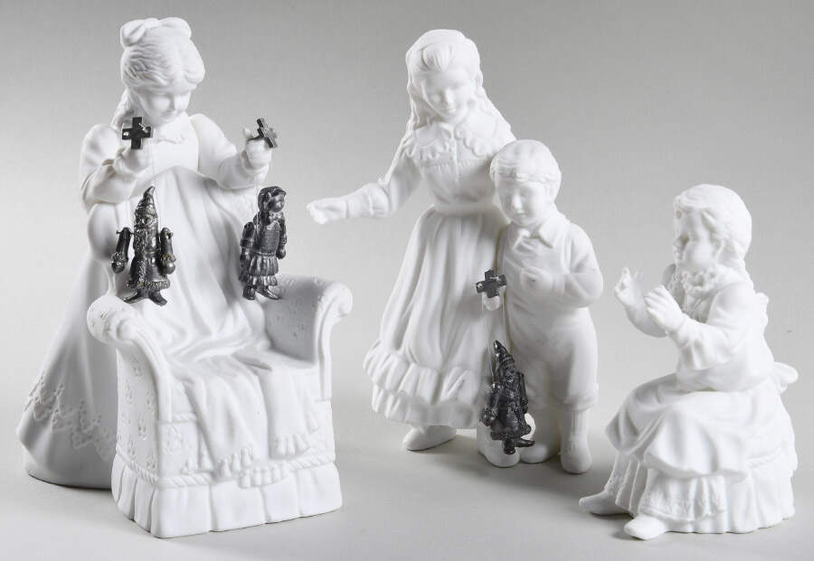 Winter Silhouettes-Porcelain The Marionette Performance - No Box by Department 56-1