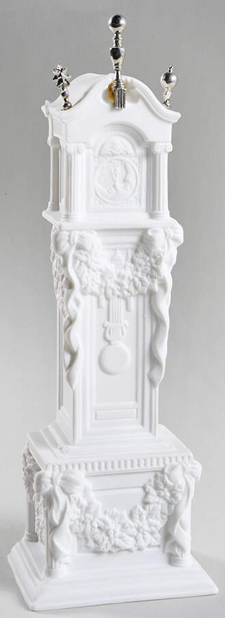 Winter Silhouettes-Porcelain Grandfather Clock - Boxed by Department 56-1