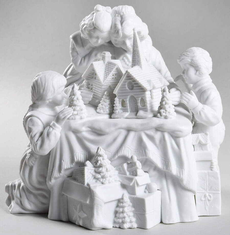 Winter Silhouettes-Porcelain A Family Tradition - No Box by Department 56-1