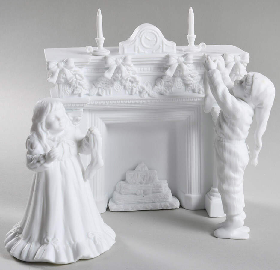 Winter Silhouettes-Porcelain Decorating The Mantle-Set Of 3 - Boxed by Department 56-1