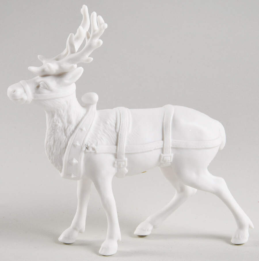 Winter Silhouettes-Porcelain Santa's Reindeer-Single - Boxed by Department 56-1