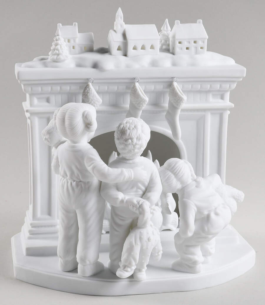Winter Silhouettes-Porcelain Does Santa Really Come Down - No Box by Department 56-1
