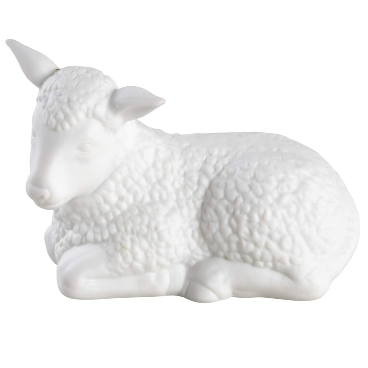 Winter Silhouettes-Porcelain Lamb Laying - No Box 72c by Department 56-1