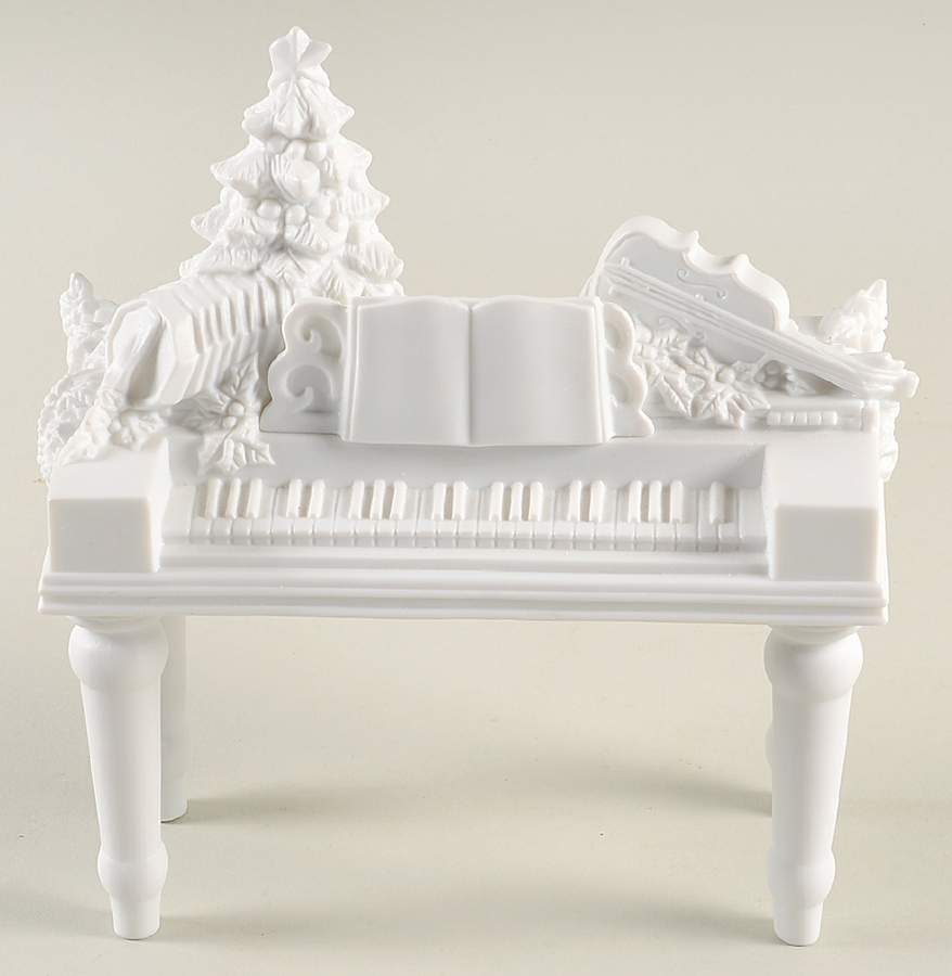 Winter Silhouettes-Porcelain Spinet No Carolers - No Box by Department 56-1