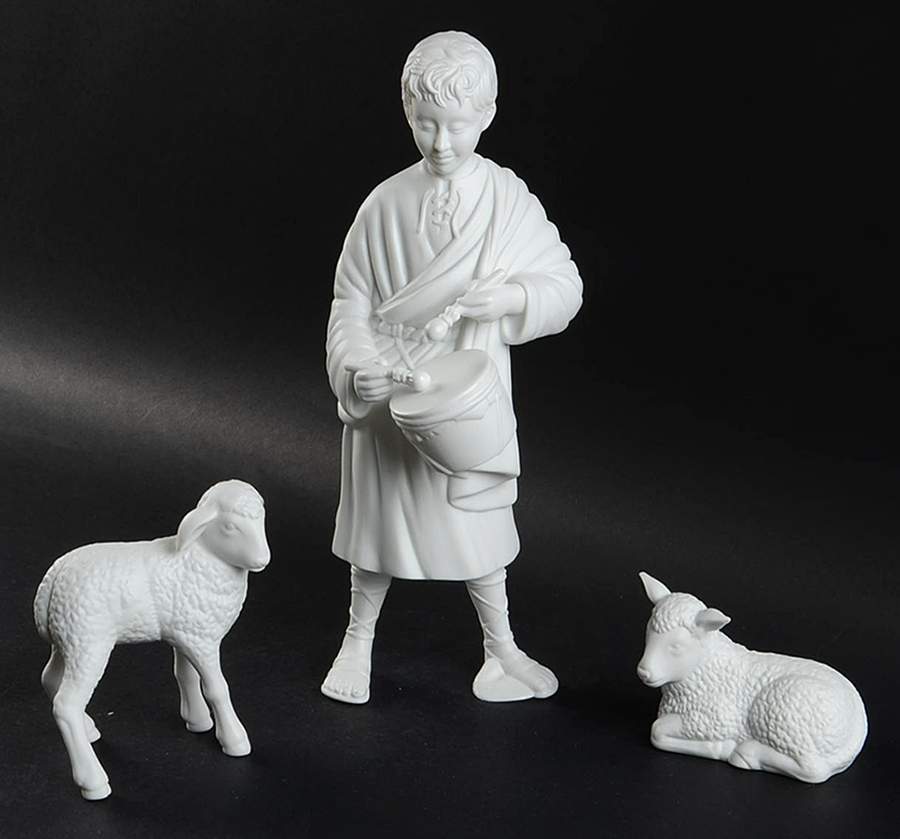 Winter Silhouettes-Porcelain Little Drummer Boy-Set Of 3 - Boxed by Department 56-1