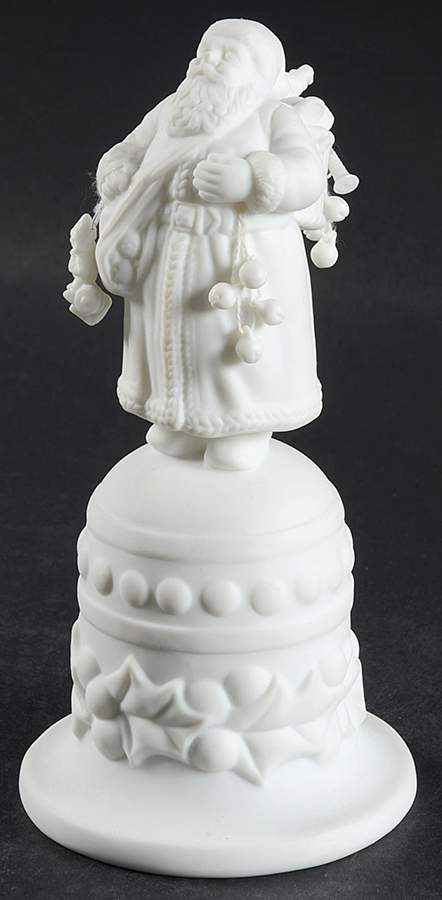 Winter Silhouettes-Porcelain Santa Bell - Boxed by Department 56-1