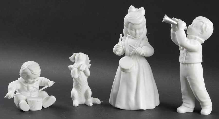 Winter Silhouettes-Porcelain Little Music Makers-Set Of 4 - Boxed by Department 56-1