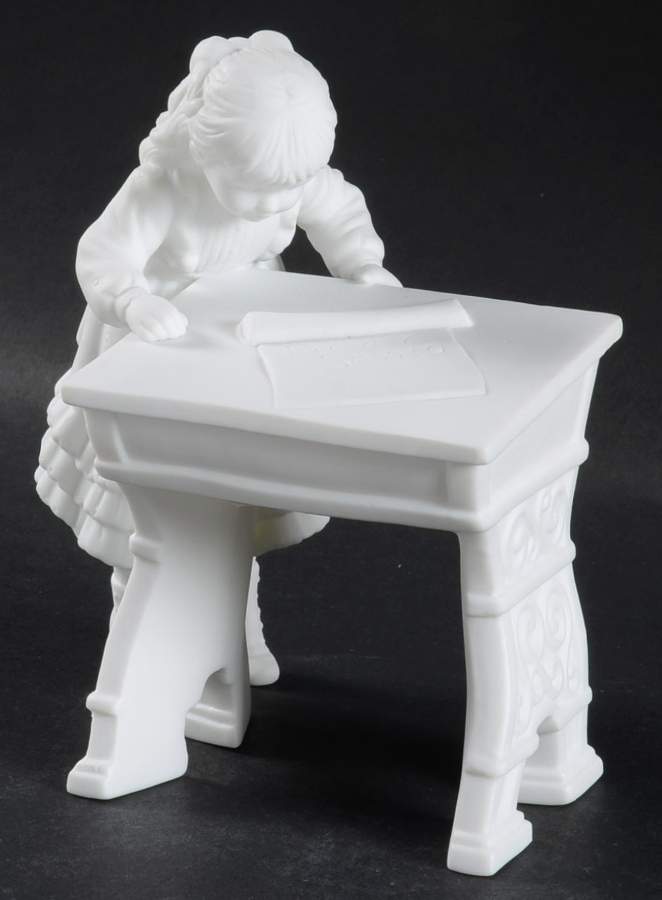 Winter Silhouettes-Porcelain Letter To Santa-Girl Only - No Box 77a by Department 56-1