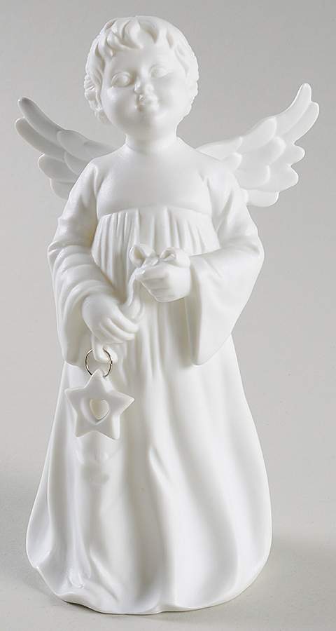 Winter Silhouettes-Porcelain Angel With Star-Only - No Box 47a by Department 56-1
