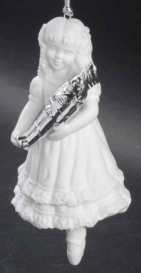 Winter Silhouettes-Porcelain Clara & The Nutcracker Orn - No Box by Department 56-1