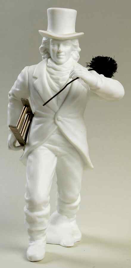 Winter Silhouettes-Porcelain Chimney Sweep - No Box by Department 56-1