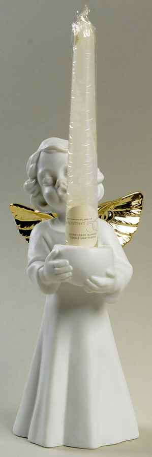 Winter Silhouettes-Porcelain A Choir Angel-Candle Holder - Boxed by Department 56-1