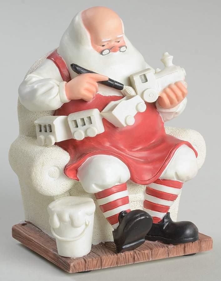Winter Silhouettes-Porcelain Finishing Touches Santa-Stocking Hangers - Boxed by Department 56-1