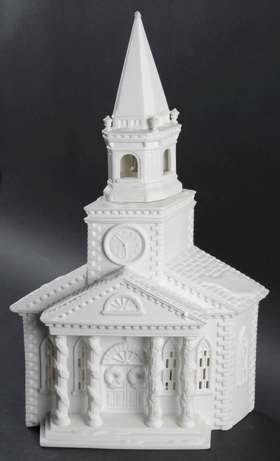 Winter Silhouettes-Porcelain Lighted Cathedral Facade - Boxed by Department 56-1