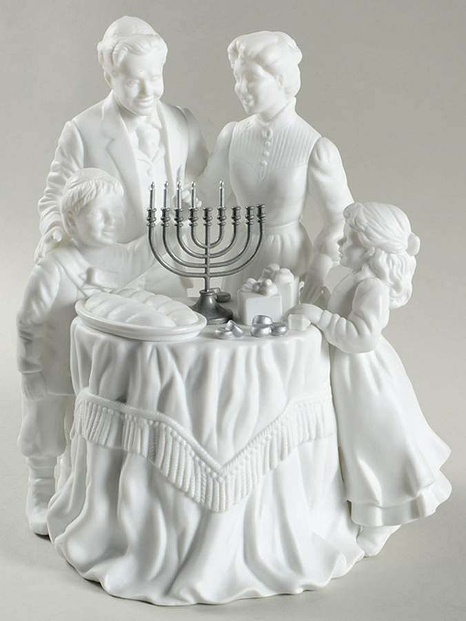 Winter Silhouettes-Porcelain Lighting Up The Menorah - No Box by Department 56-1