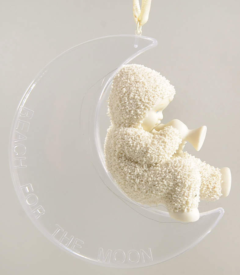 Snowbabies Ornaments Reach For The Moon-Horn - Boxed by Department 56-1
