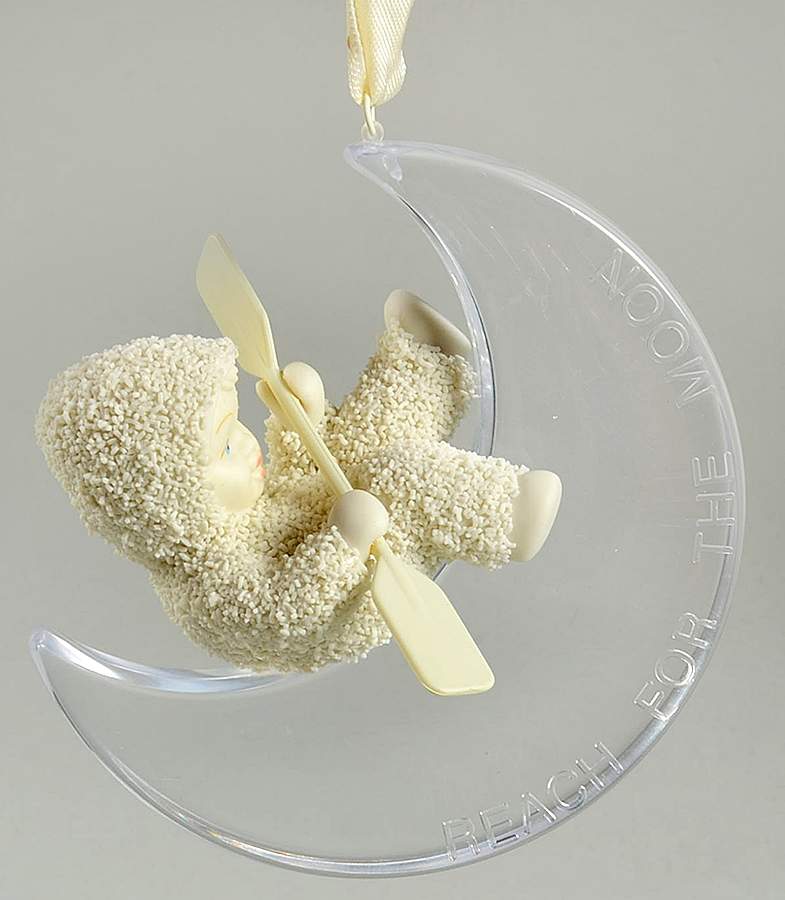 Snowbabies Ornaments Reach For The Moon-Paddle - Boxed by Department 56-1