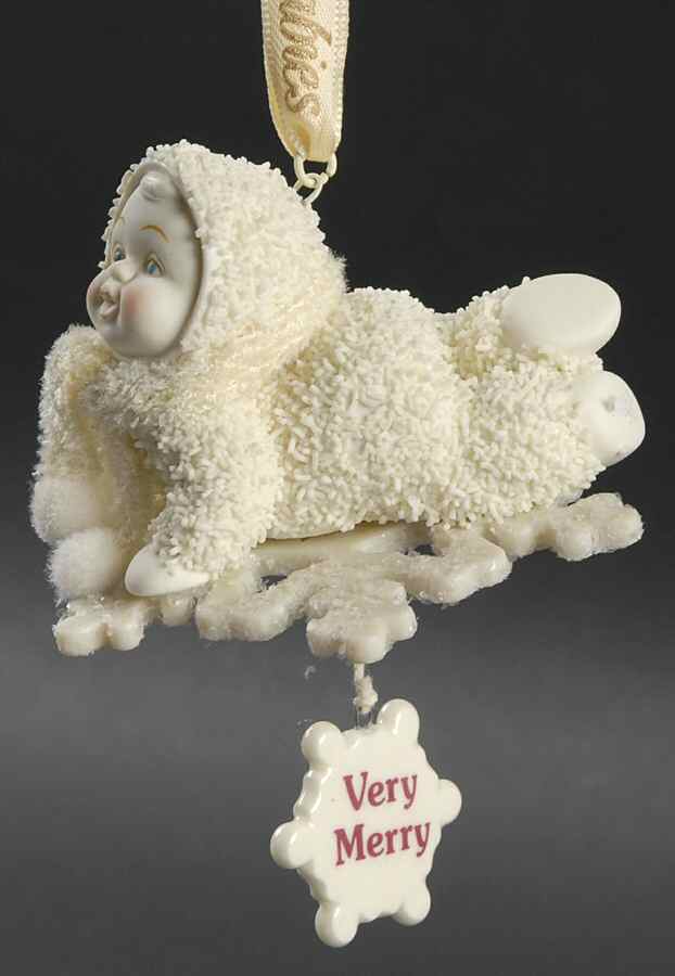 Snowbabies Ornaments Very Merry - Boxed by Department 56-1