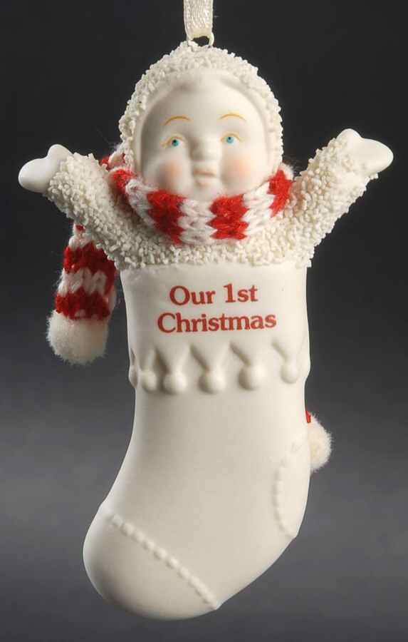 Snowbabies Ornaments Our First Christmas - Boxed by Department 56-1