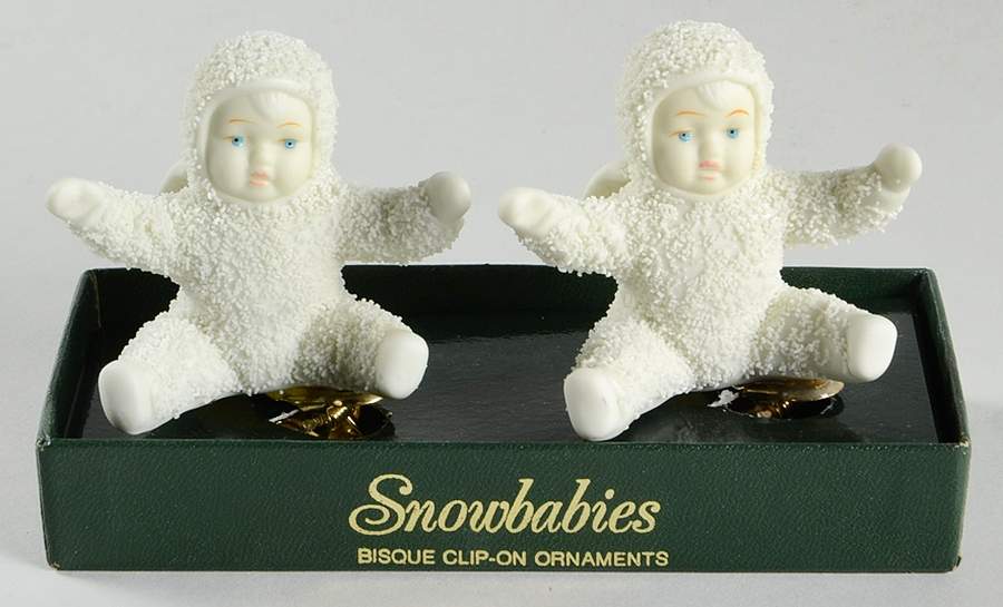 Snowbabies Ornaments Snowbaby-Mini,Winged Pair-Lite Clip - No Box by Department 56-1