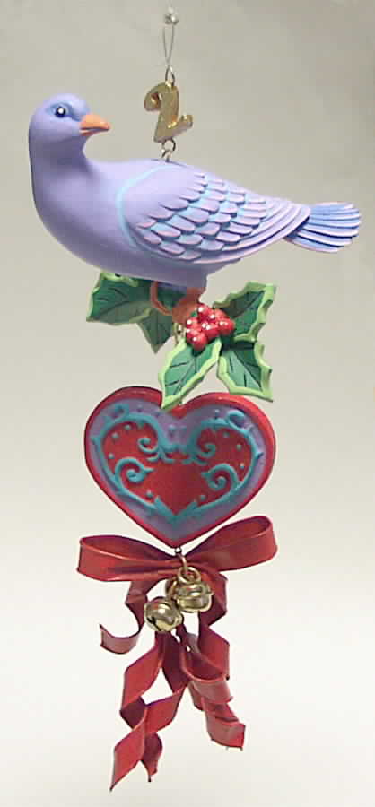 Twelve Days of Christmas-Ornament Two Turtle Doves - Boxed by Department 56-1