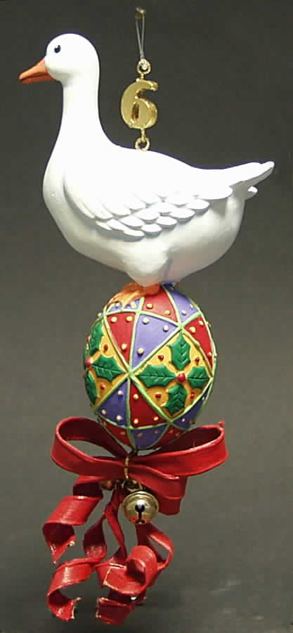 Twelve Days of Christmas-Ornament Six Geese A Laying - No Box by Department 56-1