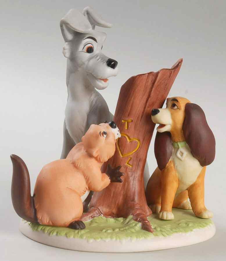Magic Memories Figurines Lady & The Tramp - No Box by Disney-1